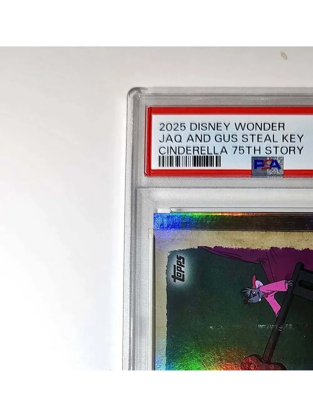 Jaq and Gus steal the key to free Cinderella 2025 Topps Disney #C75-21 PSA 9